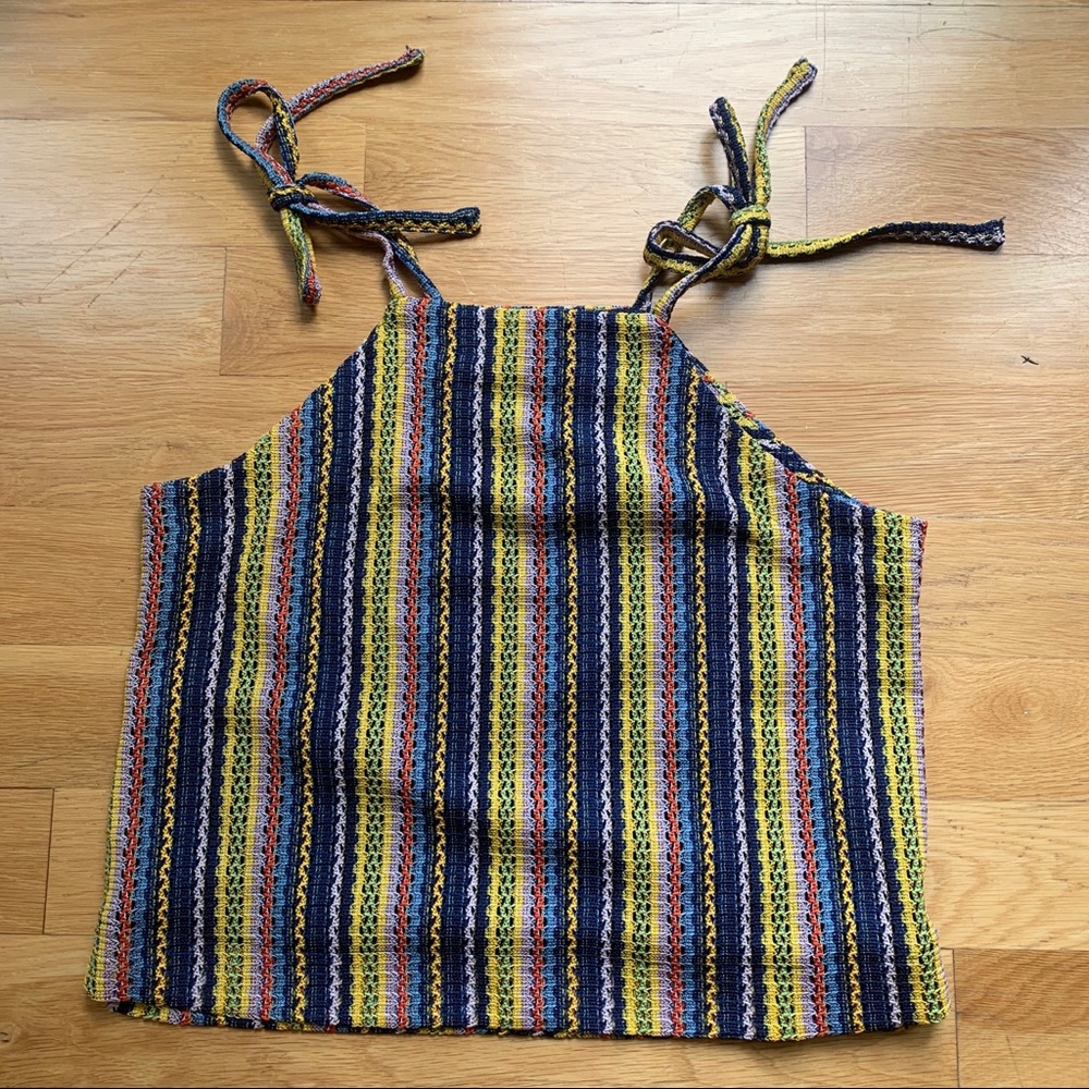 madewell multicolored knit shirt